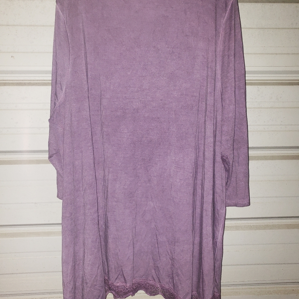 Plus Size 4X New Purple Lane Bryant Swing Shirt Top 26 28 - Picture 5 of 5